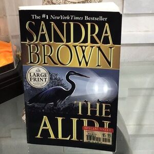 📚The Alibi by Sandra Brown Paperback Large Print Mystery Crime Romance